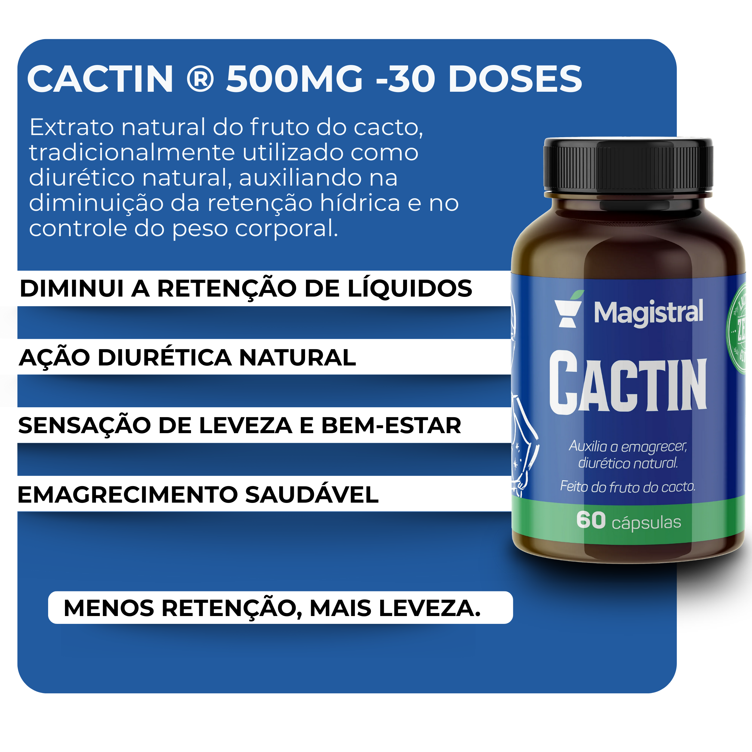 Cactin® 500mg - (detoxificante e diurético)