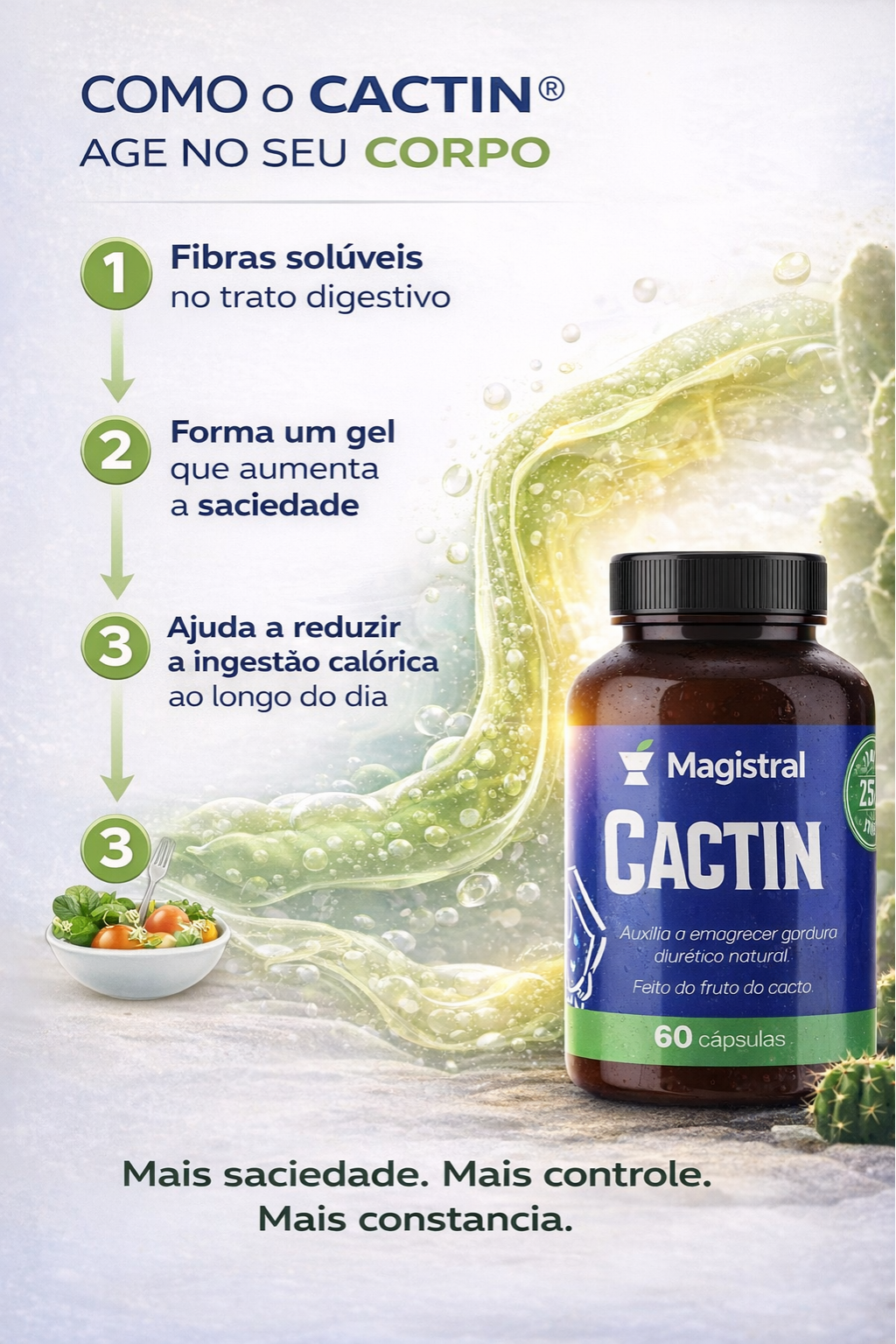 Cactin® 500mg - (detoxificante e diurético)