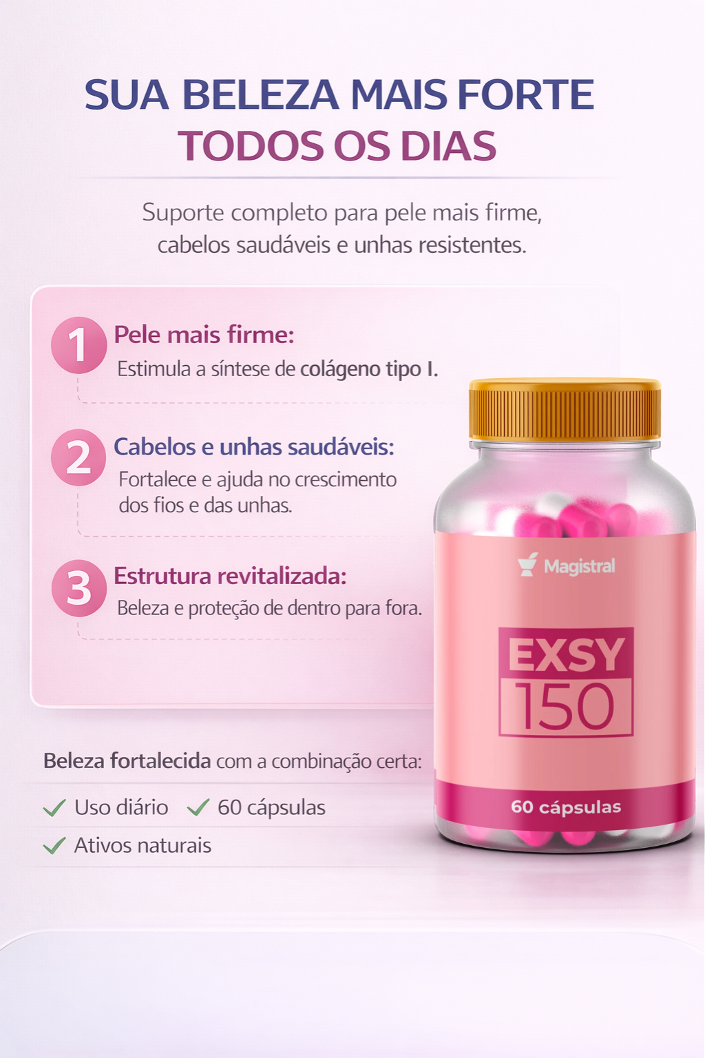 EXSY150 - EXSY.NUTR!MENT - (cabelos, unhas e pele)