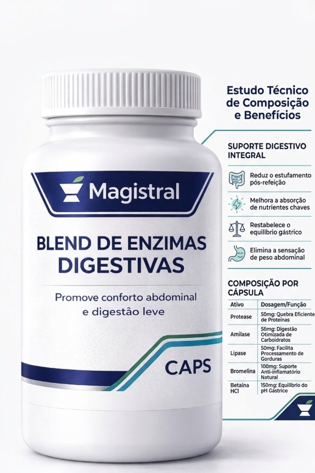 Blend de enzimas digestivas